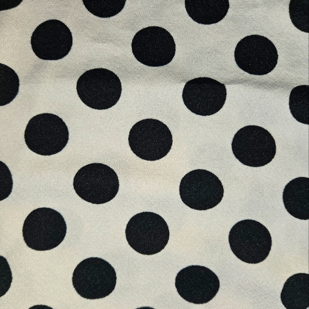 Venus Black And White Polka Dot Fringe Party Dress - Size Large - Picture 6 of 8